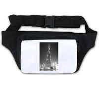 Marsupio Dubai Burj Khalifa bianco e nero con foto