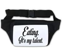 Marsupio Eating It's My Talent Bianco