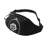 Marsupio elegante 3D Beauttiful Rose Marsupio per donne e uomini leggero Marsupio con tasche con cerniera cintura regolabile per cane passeggiate corsa ciclismo escursionismo sport all'aperto, 3D