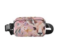 Marsupio elegante con canguri alla moda, per donne, uomini, adolescenti, grande capacità, con tracolla regolabile, per viaggi, corsa, escursionismo, Canguri Hot Peach, 1 size