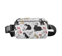 Marsupio elegante con drago barbuto, color oro rosa, alla moda, da donna, impermeabile, da viaggio, Chic LaPermcats bianco, 1 size