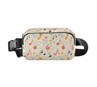 Marsupio elegante con immagine di Bitcoin e fiocchi di neve, per donne, uomini, adolescenti, per viaggi, shopping, corsa, Musica classica a colori Reggae, 1 Size