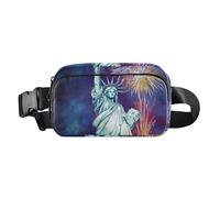 Marsupio elegante con Statua della Libertà, per donne e uomini, piccola borsa sportiva a tracolla per allenamento e corsa, Affascinante Statua della Libertà, 1 size