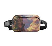 Marsupio elegante con Statua della Libertà, per donne e uomini, piccola borsa sportiva a tracolla per allenamento e corsa, Grand Canyon, 1 size