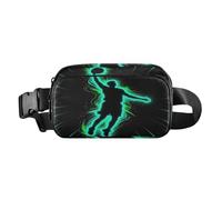 Marsupio elegante Marsupio Neon Basketball Player Glow Silhouette