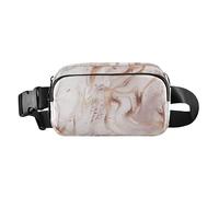 Marsupio elegante per donne, uomini, adolescenti, impermeabile, con cinghia regolabile, per ciclismo, escursionismo, palestra, effetto marmo astratto liquido, Marmo Astratto, Taglia unica, casual