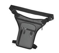 Marsupio ergonomico leggero con scomparti con cerniera, in tessuto, grande borsa a tracolla per corsa, ciclismo, multifunzionale, grigio, Bellezza di massa