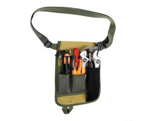 Marsupio ergonomico per attrezzi da giardinaggio, con 5 tasche, in tessuto Oxford industriale, supporto confortevole, regolabile, compatto, 23 x 29 cm, per elettricisti