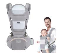 Marsupio ergonomico per neonati, sgabello multifunzionale per neonati, da neonato a bambino, multiuso prima e dopo, accessori per borse a marsupio Cotton Pink