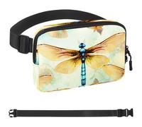Marsupio estetico Dragonfly-2014 per uomo e donna, borsa da cintura per viaggi, casual, passeggiate, corsa, escursionismo, ciclismo, Multicolore 05, 1.5x9.0x5.9in/4x23x15cm