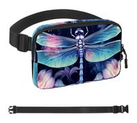 Marsupio estetico Dragonfly-2014 per uomo e donna, borsa da cintura per viaggi, casual, passeggiate, corsa, escursionismo, ciclismo, Multicolore 09, 1.5x9.0x5.9in/4x23x15cm