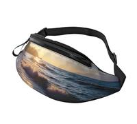 Marsupio estivo a forma di anguria, per donne e uomini, alla moda, regolabile, per allenamento, corsa, viaggi, stile casual, Vista Spiaggia, Taglia unica