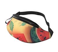 Marsupio estivo a forma di anguria, per donne e uomini, alla moda, regolabile, per allenamento, corsa, viaggi, stile casual, Anguria estiva, Taglia unica