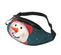 Marsupio estivo a forma di anguria, per donne e uomini, alla moda, regolabile, per allenamento, corsa, viaggi, stile casual, Pupazzo di neve natalizio., Taglia unica