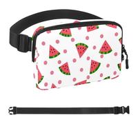 Marsupio estivo a forma di ciambella con anguria, 1933, per uomini e donne, borsa da cintura per viaggi, casual, passeggiate, corsa, escursionismo, ciclismo, multicolore, 4 x 23 x 15 cm, Multicolore,