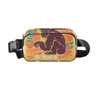 Marsupio estivo con gorilla tropicale, per donne, uomini, adolescenti, impermeabile, con cinghia regolabile, per shopping, sport, lavoro