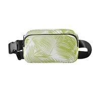 Marsupio estivo con luce verde tropicale, carino, per donne e uomini, impermeabile, con cinghia regolabile, per ciclismo, escursionismo, palestra