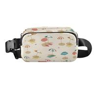 Marsupio estivo da spiaggia con sabbia, marsupio da donna, impermeabile, personalizzabile, da donna, spiaggia di sabbia estiva, 20,3 x 13,5 x 5,8 cm, divertente, carino, spiaggia di sabbia estiva