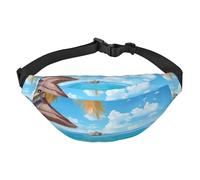 Marsupio estivo da spiaggia per uomo e donna, alla moda, borsa a tracolla con cinturino regolabile, impermeabile, per viaggi, escursionismo, sport, nero, uno, Nero , Taglia unica