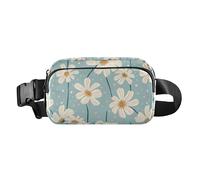 Marsupio fantasia con crisantemo in stile cartone animato, per donne e uomini, marsupio a tracolla con tracolla regolabile, per viaggi, allenamento, escursionismo, Multicolore, Taglia unica