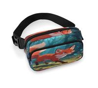 Marsupio Fox da donna, impermeabile, regolabile, alla moda, casual, a tracolla, per corsa, allenamento, escursionismo, viaggi