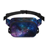 Marsupio Galaxy Space per donne, uomini, ragazze, ragazzi, bambini, per corsa, sport, escursionismo, borsellino da cintura, Colore, XL, Organizer per borse