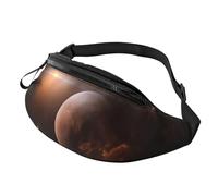 Marsupio Galaxy Space Planet - Marsupio grande alla moda per donne e uomini, tasche sicure con cerniera regolabile, per viaggi, feste, sport, corsa, escursionismo, uso quotidiano, 3D, Taglia unica