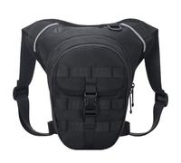Marsupio Gamba Moto Borsa da gamba for moto con cintura, impermeabile, laterale, marsupio, for, borsa for cellulare(Noir)
