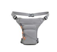 Marsupio Gamba Moto Marsupio sportivo Borsa da gamba for correre Pesca all'aperto Viaggi in bicicletta(Grey)