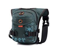 Marsupio Gamba Moto Uomini Impermeabile Goccia in nylon Gamba Borse Thigh Hip Bum Bad Bag Vita Fanny Pack Travel Ending Motorcycle Tracolla a tracolla(Green Leg Bag)