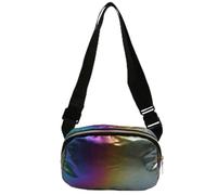 Marsupio glitterato colorato neon da donna Marsupio alla moda con cintura regolabile Sport Cintura regolabile Marsupio per sport, corsa, escursionismo, jogging, unisex per donna, uomo (Colorato)