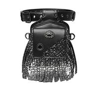 Marsupio Gotico Steampunk Borsa tattica da esterno in pelle PU uomo punk Braccio a Gamba Cadente