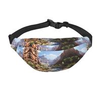 Marsupio Grand Canyon resistente all'acqua, marsupio da corsa da donna con opzioni di usura versatili, comodo foro per cuffie, ideale per viaggi e allenamento, Come nella foto, Taglia unica, Zaino da