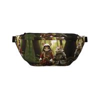 Marsupio grande antropomorfizzazione per ratti, regalo per godersi sport, festival, allenamento, viaggi, corsa, casual, Nero , Taglia unica