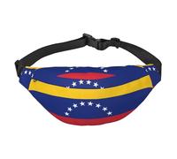 Marsupio grande con bandiera del Venezuela per ragazzi, borsa a tracolla da viaggio, adatta per praticare sport, corsa, ciclismo, viaggi, pesca