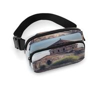Marsupio grande con cinghia regolabile, borsa a tracolla con motore a reazione, stile casual, per viaggi, sport, corsa, escursionismo, Chiesa armena, 20x13cm, Zaino casual