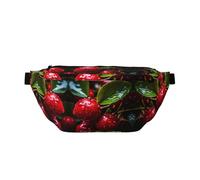 Marsupio grande con frutta post-raccolta, regalo per godersi sport, festival, allenamento, viaggi, corsa, casual, Nero , Taglia unica