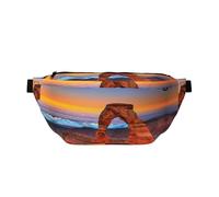 Marsupio grande con stampa del parco nazionale degli archi, borsa a tracolla per donne e uomini, marsupio da viaggio per allenamento