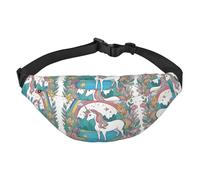 Marsupio grande da viaggio con unicorni by the river Boys, adatto per praticare sport, corsa, ciclismo, viaggi, pesca