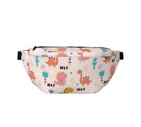 Marsupio grande per donne e uomini, a tracolla, colorato, con dinosauro, carino, da viaggio, alla moda, da donna, da uomo, con tracolla regolabile, Come nella foto, Taglia unica, Zaino da