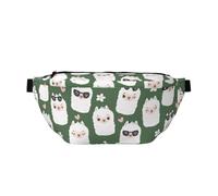 Marsupio grande per donne e uomini, a tracolla, con facce di alpaca da viaggio, borsa a tracolla da donna, alla moda, borsa a tracolla per donne e uomini, con tracolla regolabile