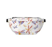 Marsupio grande per donne e uomini, a tracolla, con falene, libellule, farfalle, borse a tracolla da viaggio per donne alla moda, borsa a tracolla per donne e uomini, marsupio da donna con cinturino