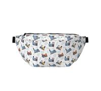 Marsupio grande per donne e uomini, a tracolla, con motivo treni, borse a tracolla da viaggio per donne alla moda, marsupio da donna, borsa a tracolla per donne e uomini, con tracolla regolabile