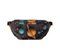 Marsupio grande per donne e uomini, a tracolla, con sistema solare, borsa a tracolla da viaggio in carta, alla moda, da donna, borsa a tracolla per donne e uomini, con tracolla regolabile