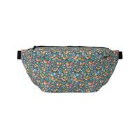 Marsupio grande per donne e uomini, a tracolla, con volpi e uccelli nella foresta, borse a tracolla da viaggio per donne alla moda, marsupio da donna, borsa a tracolla per donne e uomini, con tracolla