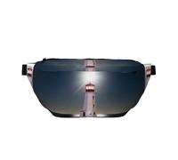 Marsupio grande per donne e uomini, a tracolla, Peggy's Cove Lighthouse, borsa a tracolla da viaggio da donna, alla moda, borsa a tracolla per donne e uomini, con tracolla regolabile