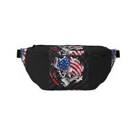 Marsupio grande per donne e uomini a tracolla - Trotta larga spigola pesce negli Stati Uniti borse a tracolla da viaggio per donne alla moda, marsupio per donne uomini borsa a tracolla con tracolla