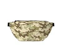 Marsupio grande per donne e uomini, a tracolla, verde chiaro, mimetico, da viaggio, alla moda, da donna, da uomo, con tracolla regolabile