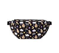 Marsupio grande per donne e uomini, borsa a tracolla Capybara Rainbow Star da viaggio per donne alla moda, borsa da cintura per donne e uomini, borsa a tracolla, marsupio da donna con cinturino