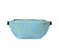 Marsupio grande per donne e uomini, borsa a tracolla da viaggio blu con bolle di limone, alla moda, borsa da cintura per donne e uomini, borsa a tracolla, marsupio da donna con cinturino regolabile